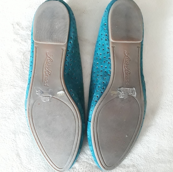 Lucky Brand Emerald Green Archh2 Flats - Picture 9 of 11